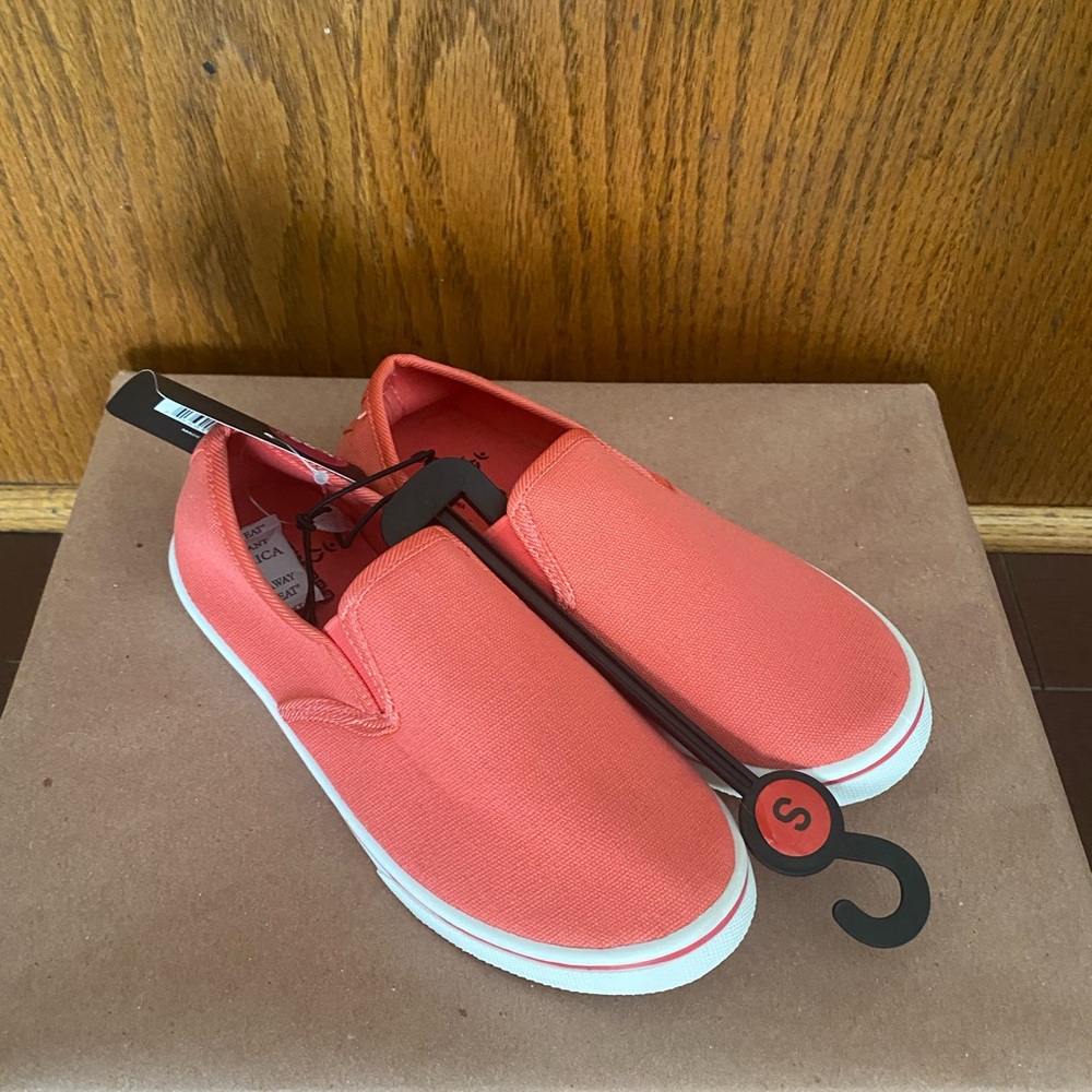 “New Arrivals” Children’s Girls Activ Pro Slip-On Sneakers In Size S Orange